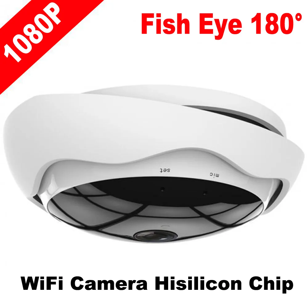 Full HD1080P панорамная Wi-Fi камера 180 МП рыбий глаз градусов IP-камера безопасности