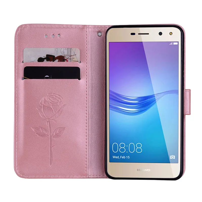 iphone pouch with strap Case For Huawei Y5 2017 Case Flower Wallet Leather Flip Case For Huawei Y6 2017 MYA-L03 U29 L23 L41 L22 Y5III Stand Cover Coque arm pouch for phone