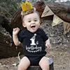 My 1st Birthday Newborn Baby Summer Romper Infant Body Toddler Short Sleeve Jumpsuit Baby Birthday Party Outfit Boy Girl Clothes 1