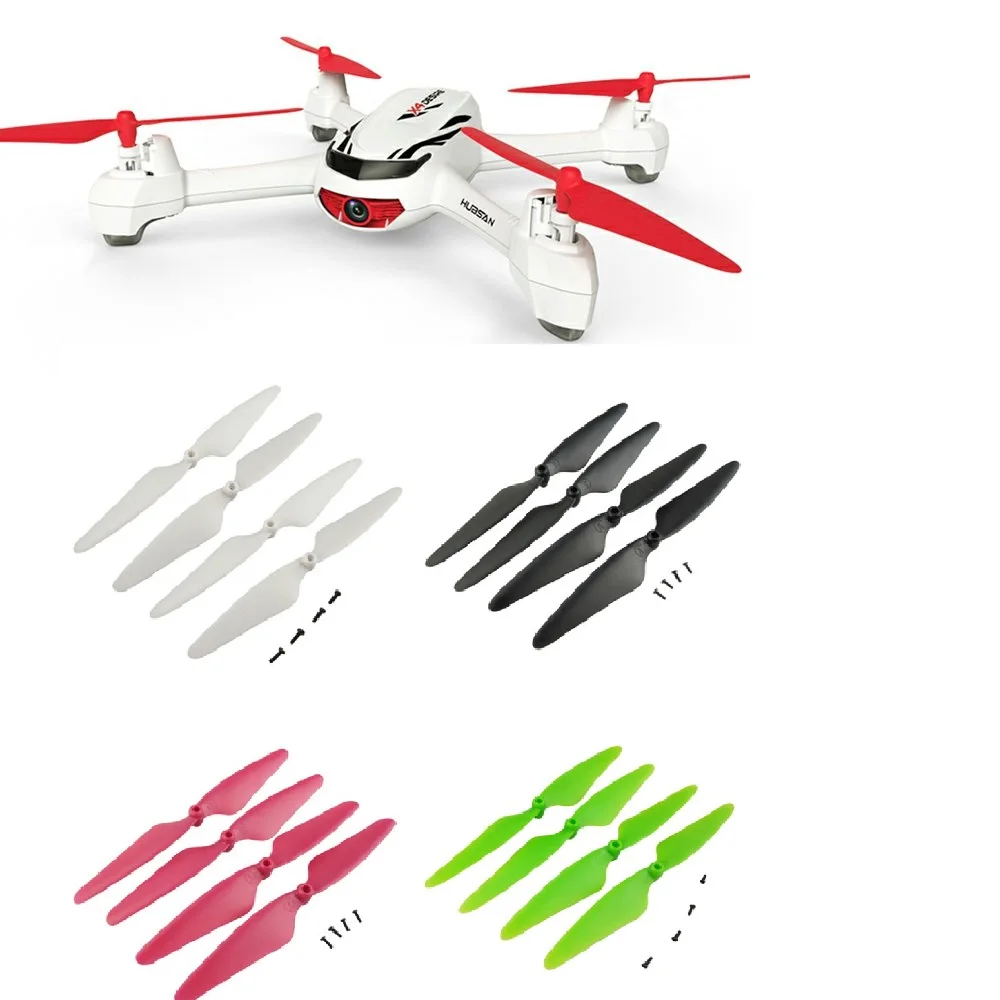 Hélices Hubsan H502S/H502E/X4 4Pcs CW/CCW - Rouge/Vert/Blanc