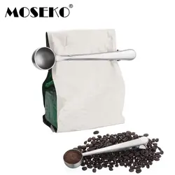 MOSEKO Многофункциональные кухонные принадлежности ложка для кофе с зажим из нержавеющей стали чай кофе мерная чашка ложка для кофе ложка