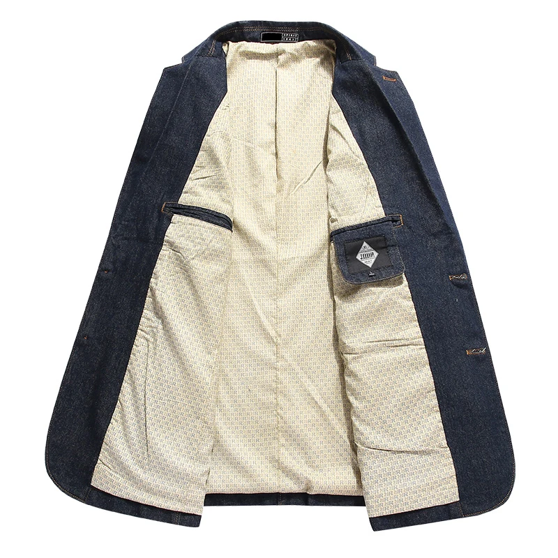 Casual Denim Jacket Men Cotton Coat 3XL 4XL Male Brand-Clothing Stylish Spring Autumn Blazer Suit Jeans Jacket Men Dropshipping