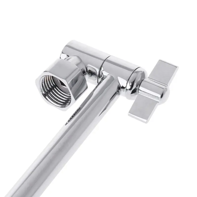 Shower Head Arm Adjustable Height Wall Mount Pipe Universal Showering Component U50A