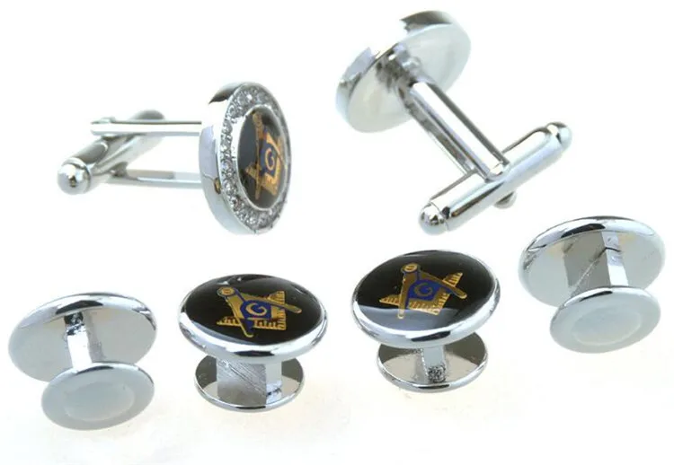 Silver-Round-Crystal-Freemason-Tuxedo-Cufflinks-Collar-Studs-Set-6pcs-Set-Masonic-Free-Mason-Cuff-Links (2)