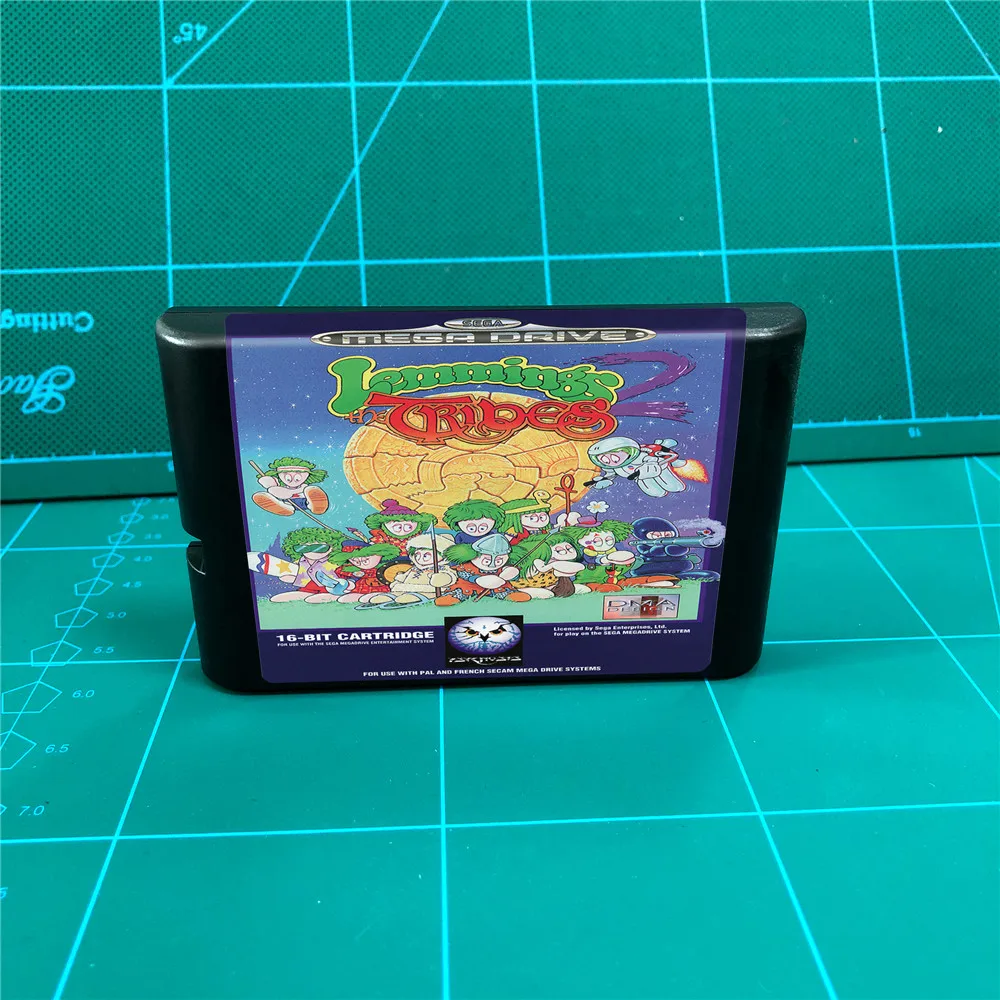 16 битный картридж для игровой консоли lemings 2 The Tribe MegaDrive Genesis|Запасные части| |