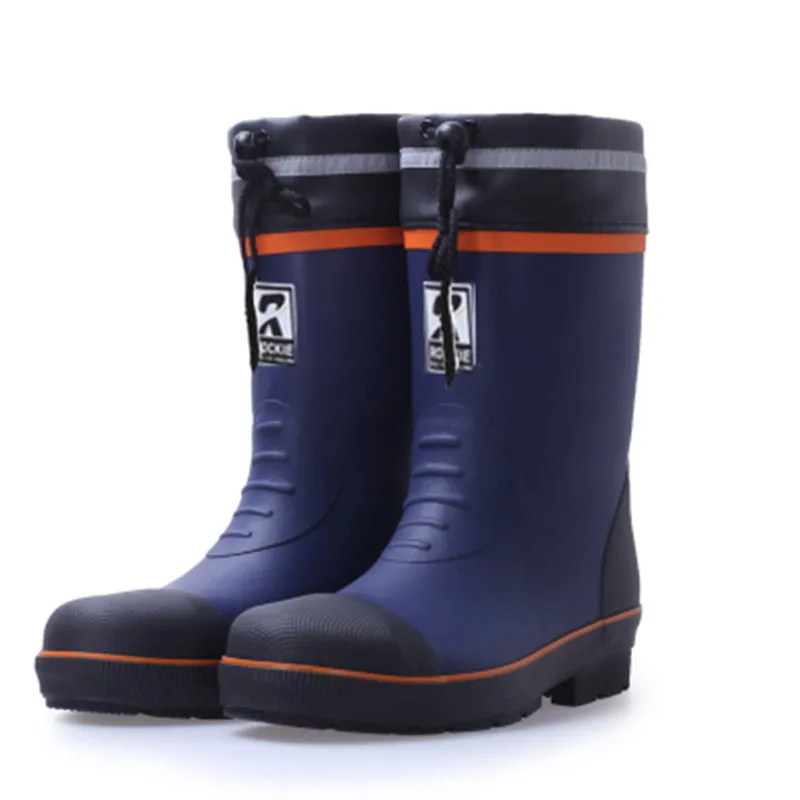 

Vogue prevent hit a long male canister qiu dong the cotton warm male miners boots head beam steel mouth rubber boots