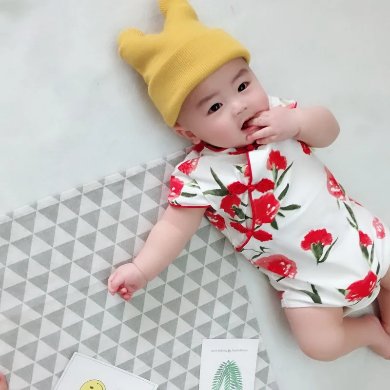 Summer Style Baby Clothes Elegant Baby Girl Romper Cheongsam Bebe Costume Floral Print Infant Jumpsuit Newborn Outfit Bebe Baby Rompers Aliexpress