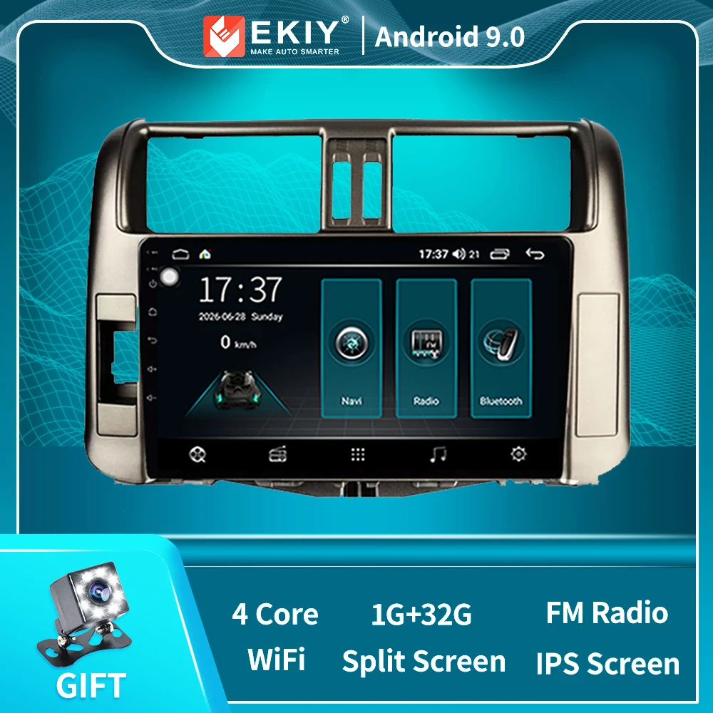 Автомагнитола 2 Din для Toyota Land Cruiser Prado 150 2010-2013 мультимедийный плеер с GPS-навигацией