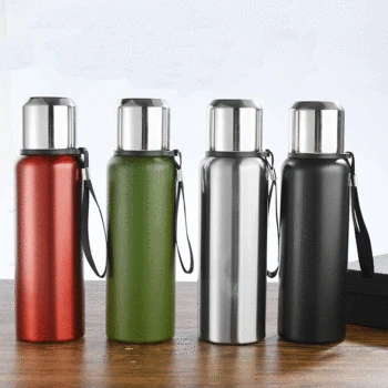 

600ml Stainless Steel Thermos Vacuum Flasks Thermos Cup Portable Rope Thermos Water Bottle With Tea Infuser Insulated Bottle