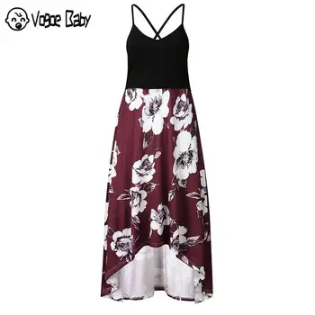 

Irregular Nursing Strap Pregnanty Dress Women Maternity Printed Casual Multifunction Sleeveless Floral Patchwork Pregnant Summer