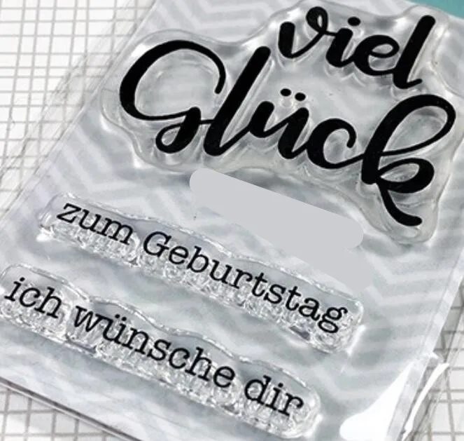 Немецкий прозрачный силиконовый штамп/печать для DIY скрапбукинга/фотоальбома