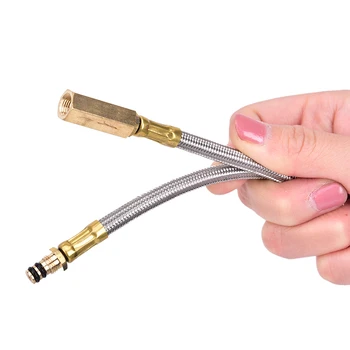 

52cm Metal Auto-off Adapters Outdoor Camping Gas Stove Adaptor Extension Tube Split Type Furnace Converter Connector