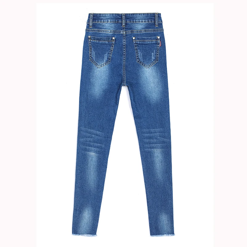 Jeans Woman Stretch Skinny Jeans With High Waist Women Washed Denim Ladies High Elastic Pencil Pants