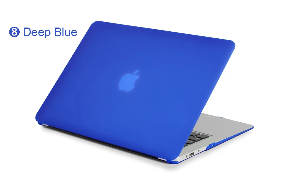 Matte Deep Blue Для MacBook Air 11 13, чехол для ноутбука mac book 11,6 13,3 дюймов+ крышка клавиатуры - Цвет: Matte Deep Blue