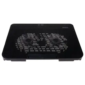 

Desk Adjustable Laptop Stand Support 14inch to 15.6inch with 2 Fans USB Cooling T3LB