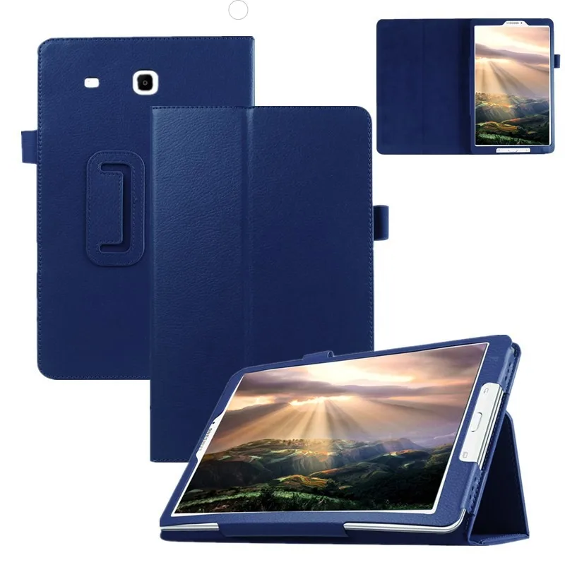 

Чехол для планшета Samsung Galaxy Tab E 9,6 "T560 SM-T561 Чехол-книжка с подставкой из искусственной кожи (полиуретан) с зернистой фактурой с покрытия защитную оболочку для SM-T565