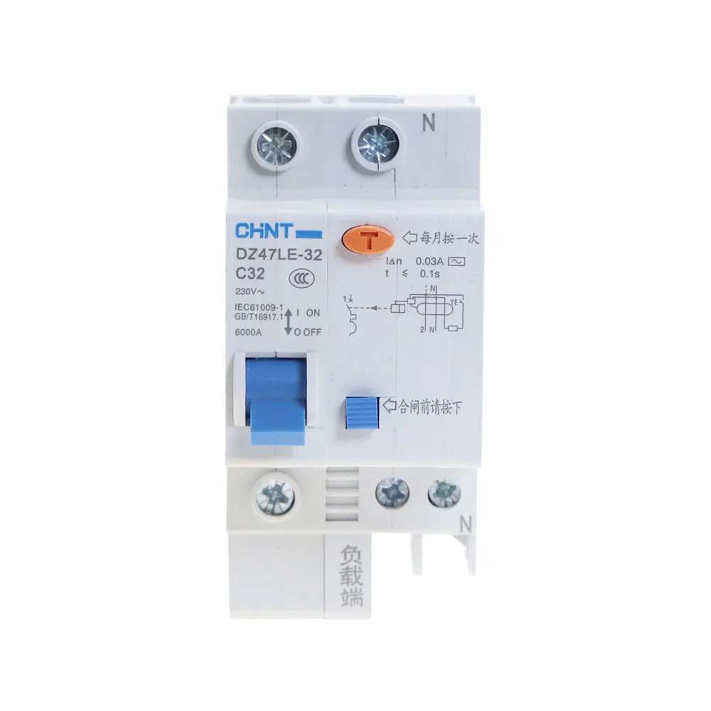 CHNT DZ47LE 1P + N 10A 16A 20A 25A 32A 40A 50A 60A автоматический выключатель остаточного тока RCBO|residual