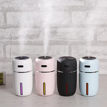 

New Style Creative Office Household Electrical Appliance New Style USB Mini Humidifier Circle Humidifier Colorful Light