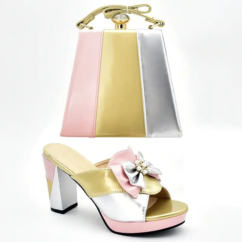 heels with matching bag