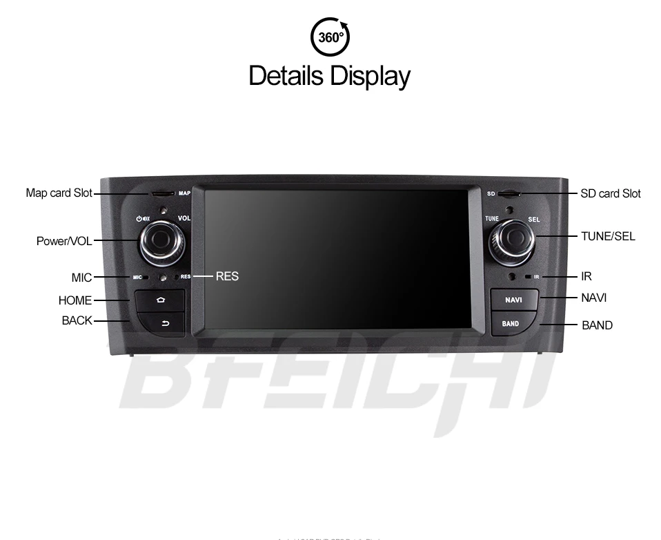 Bfeichi android 9,0 автомобильный dvd для Гранд пунто 2006 2007 2008 2009 2010 2011 2012 автомобиль радио gps навигации