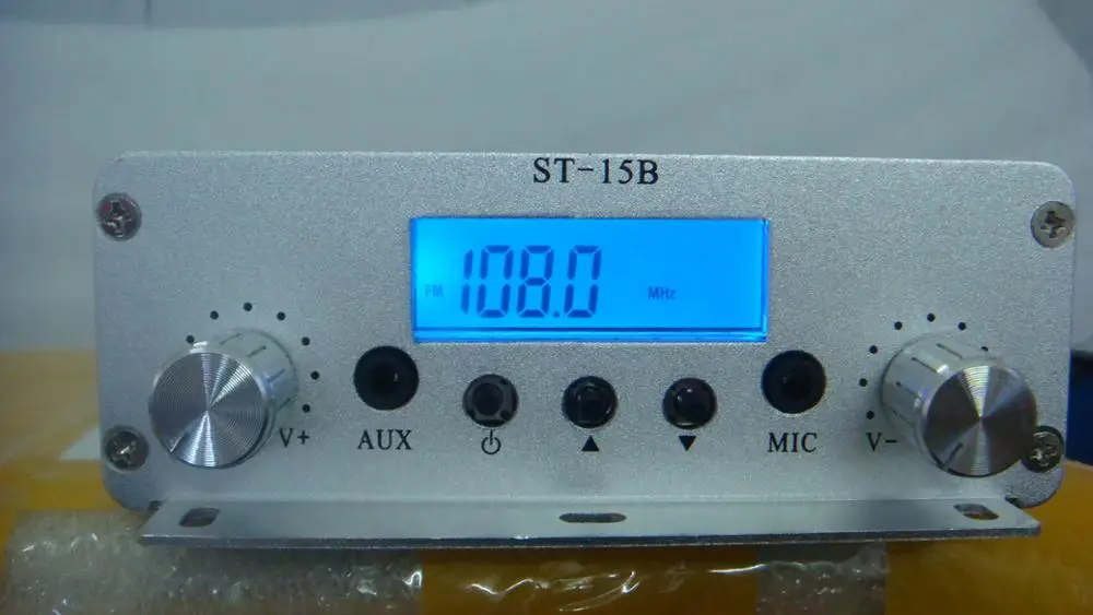 Стерео fm передатчик PLL вещательная станция 86 108 МГц 15 Вт + двойное магнитное кольцо