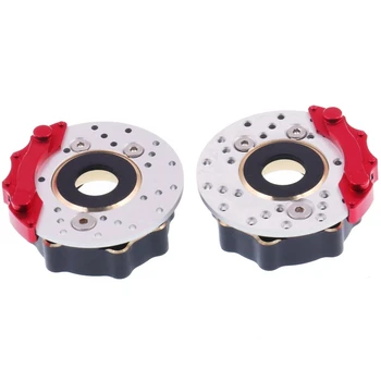 

Brass Axis Steering Cup Cover & Brake Caliper for 1/10 RC Crawler Car Traxxas TRX4 Bronco UNIT G500 K5