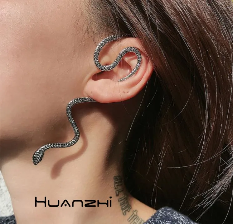 HUANZHI 2019 новые реалистичные змея различные формы металла модные крутые девичьи