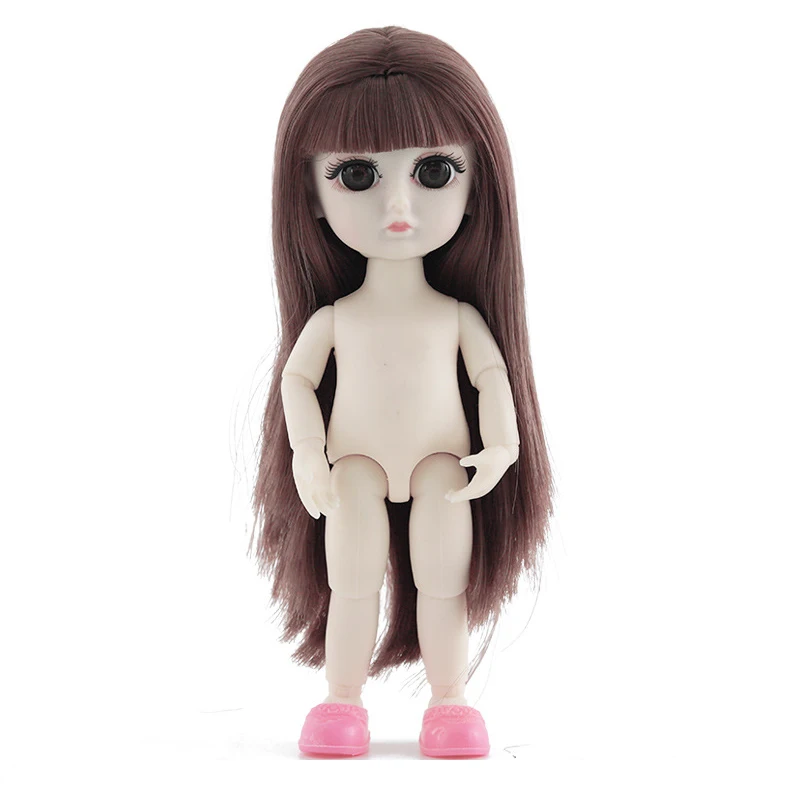 As picture 13 подвижных шарнирных кукол, игрушки 16 см, 3D глаза, мини BJD OB, кукла для маленьких девочек и мальчиков, обнаженное тело, модные куклы, игрушки для девочек, подарок - Цвет: As picture