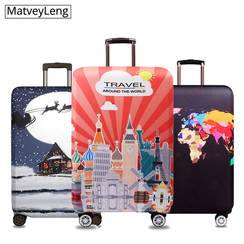New Fashion Travel Luggage Cover Dustproof Protective Travel Suitcase Cover For 18-32 Inch Trolley Bag Case Luggage Accessories