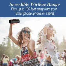 Беспроводной HIFI стерео сабвуфер с динамик с функцией Bluetooth Водонепроницаемый IP66 наружное шумоподавление True