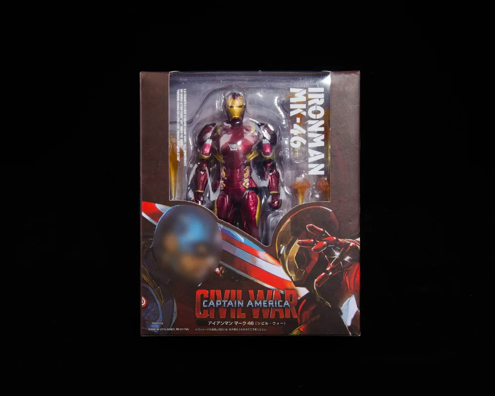 Marvels аниме фигурка с коробкой СВЧ Железный человек MK50 нано оружие со знаком Железного человека 50 Тони Старк СВЧ Мститель конец игры Бесконечность войны