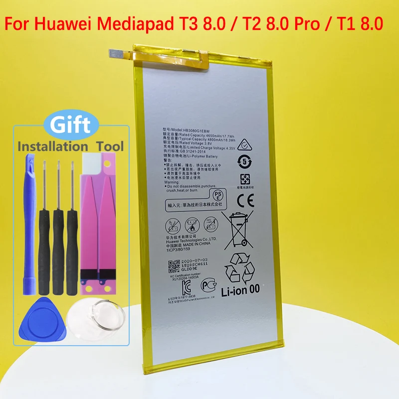 New Battery For Huawei Mediapad T1 8.0 / T2 Pro /Mediapad T3 HB3080G1EBC High Quality Battery+Track Code | Мобильные телефоны и