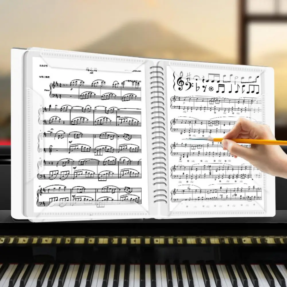 Dossier de partition de piano Liberty 60, dossier de partition de musique à  expansion lisse, sac à feuilles A4, support de rangement de portée -  AliExpress