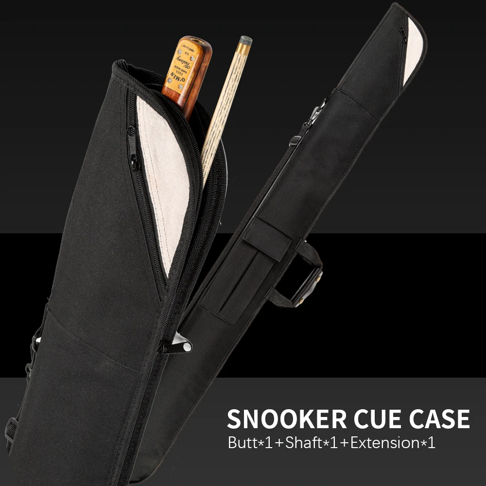

Snooker Case Portable 15.2oz Snooker Cue Case Multifunctional 126*13*3cm Fit Butt*1 Shaft*1 Extension*1 Billiard Accessories