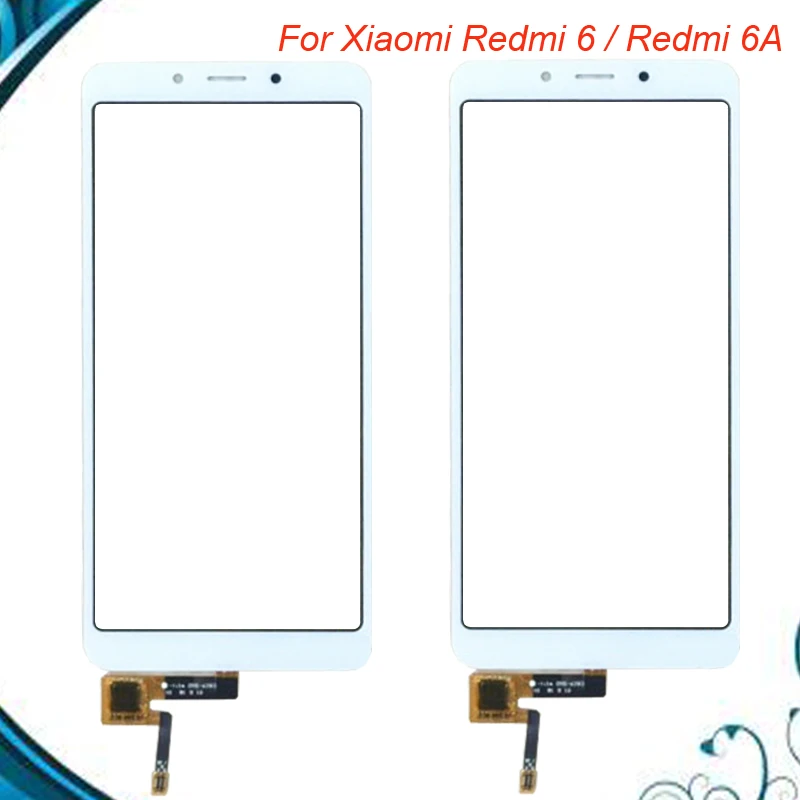Для Xiaomi Redmi 6 Redmi 6A сенсорный экран дигитайзер Сенсорная панель Датчик переднее внешнее стекло черный белый сенсорный экран