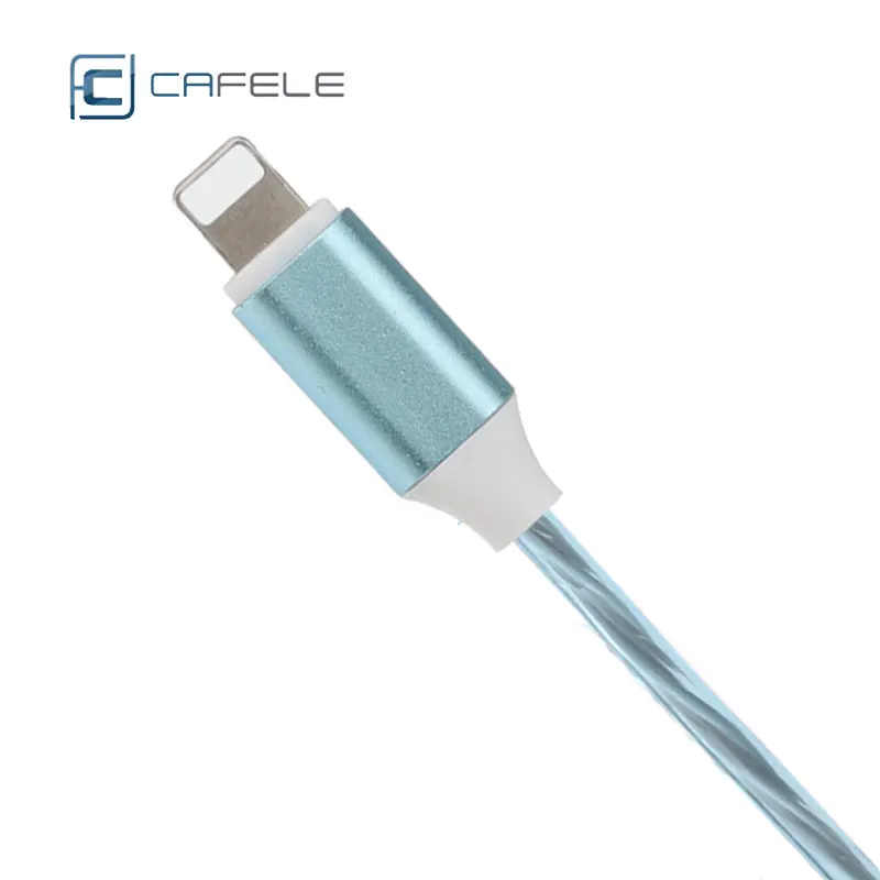 Cafele USB Cable LED Light 1M 2M Usb Charger Cables For IPhone6s 7s 8s Plus IPhonex Xs Max Ipad Mini 1 2 3 4 Charging Equipment
