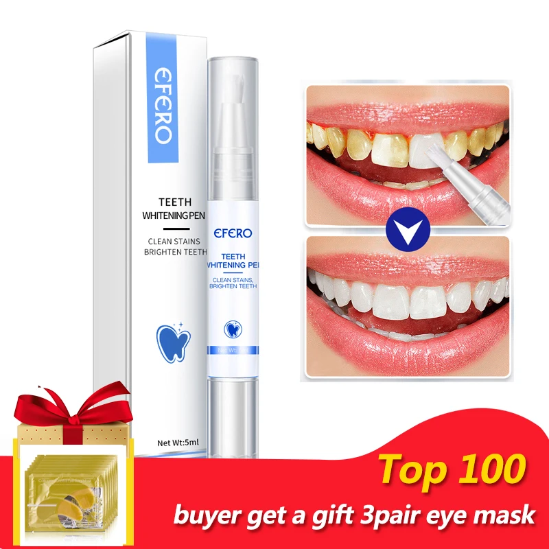 

1pcs Tooth Whitening Pen White Teeth Products Cleaning Oral Hygiene Bleaching Gel Pen Remove Plaque Stains Teeth Cleaning Care