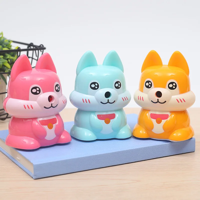 

Cartoon Pencil Sharpener Hand-cranking Cute Pencil Shapper Automatic Penknife Maker Pencil Shapper Plastic Customizable Pencil S