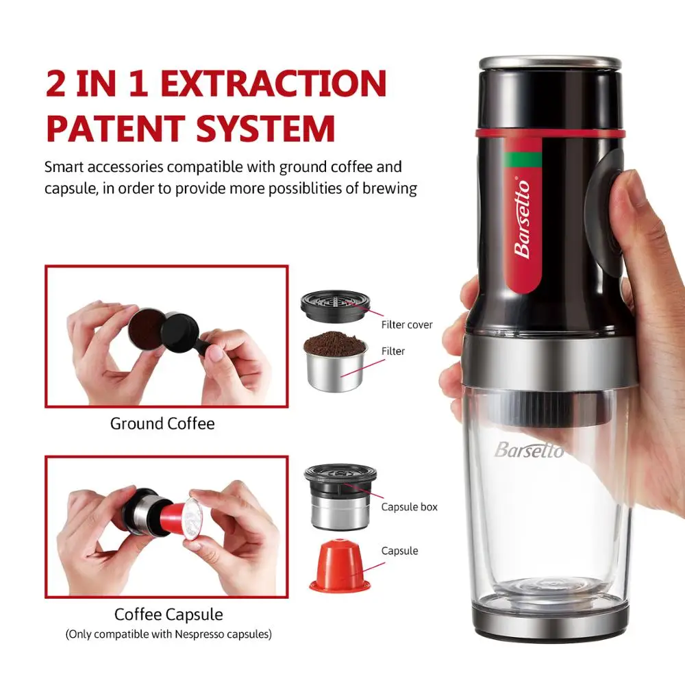 Barsetto Tripresso Portable Coffee 