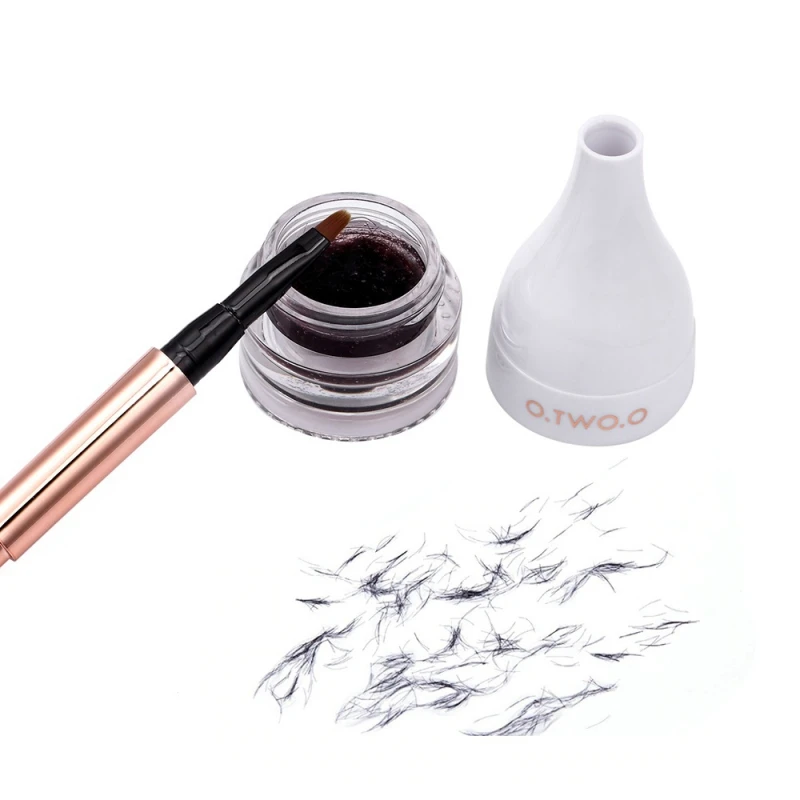 Гель для бровей для создания натуральных бровей для волос 3D Make Up Fiber водонепроницаемый стойкий для бровей с кистью Косметика