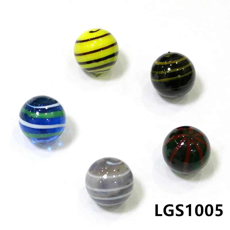 16mm Handmade Murano Glass Balls 5pcs Colorful Creative Art Collection Marbles Puzzle Nuggets Game Toys For Children Kids Boy