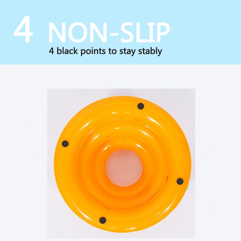 Three Lever Cat Turntable Toy Funny Cat Toy Pet Scratching Tray Intelligence Training Amusement Pet Supplies