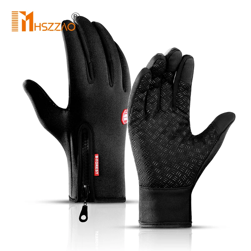 Guantes térmicos unisex para el invierno, guantes deportivos de dedos completos para ciclismo, senderismo, ski y campamentos, para pantallas táctiles