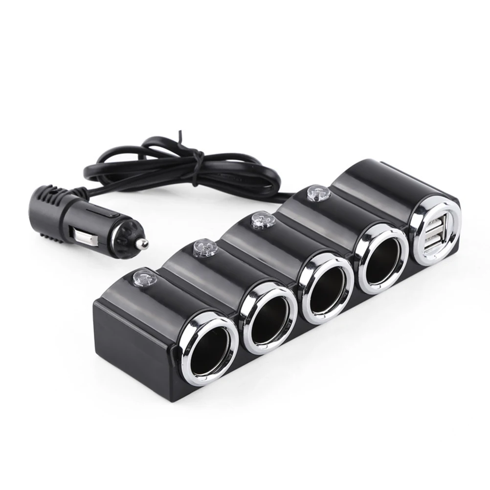 1 до 4 12 В двойная Usb розетка для автомобильного прикуривателя Разветвитель