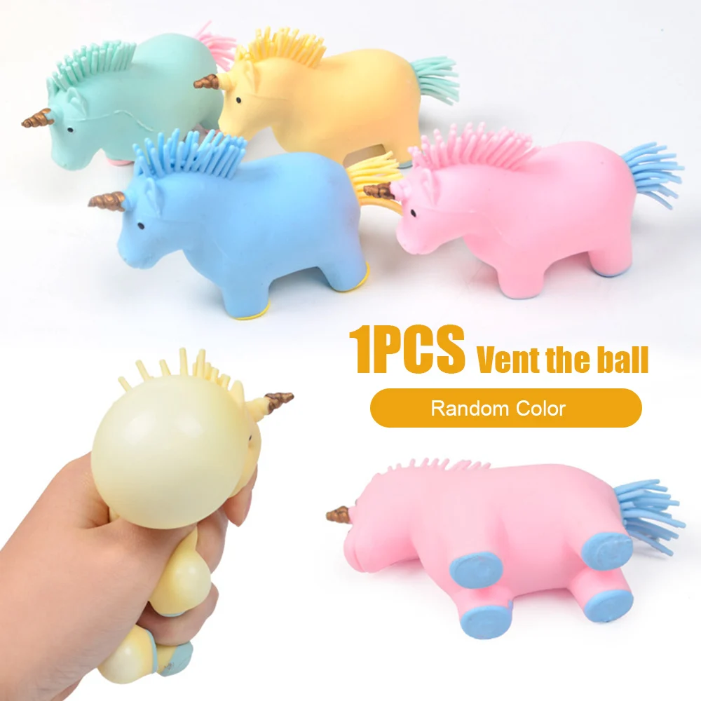 Water Beads Unicorn Squishy Squeeze Stress Balls Toys Anti Stress and