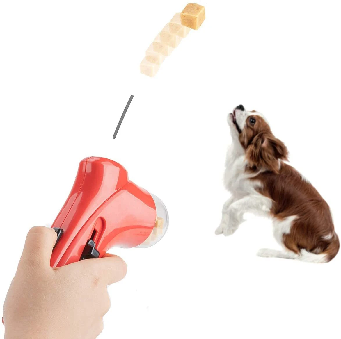 Dog Snack Catapult Launcher Dog Cat Treat Launcher Snack Food Feeder