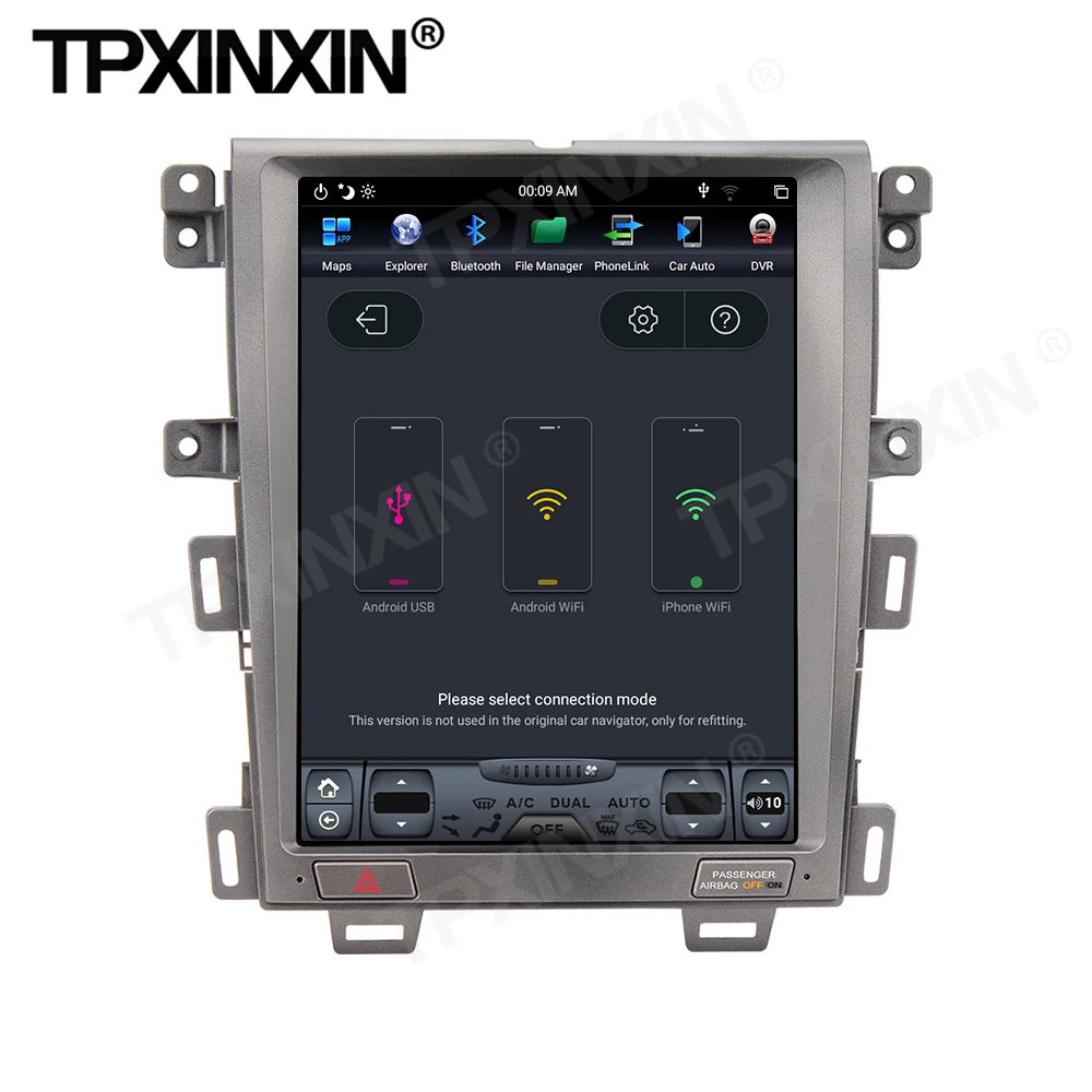 128G Tesla Screen DSP Carplay Android Car Radio 2 Din Stereo Receiver For FORD EDGE 2008 2009 2010 2011 2012 2013 2014 GPS Unit