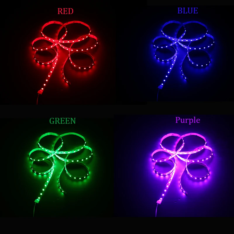 5050SMD Светодиодная лента RGB USB DC5V Гибкая ленточная 1 м 2 м 3 м HD ТВ Настольный экран фоновое освещение