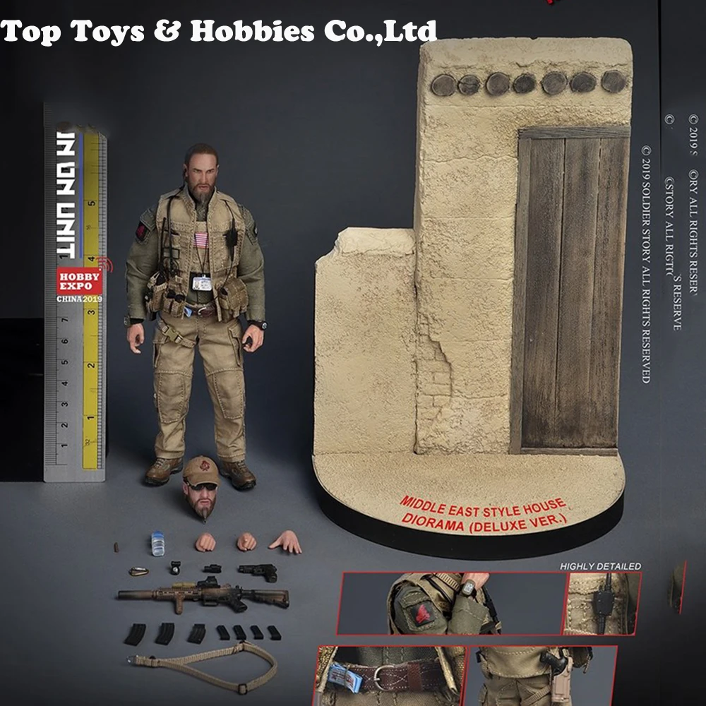 

15.3cm mini SoldierStory SSM001 1/12 NSWDG RED SQUADRON T.P.U Seal Six Soldier Figure Normal Version Action Figure Gift for fans