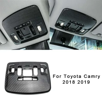 

Carbon Fiber Black Style Front Reading Light Lamp Cover Trim For Toyota Camry 2018-19 For Toyota Camry 2018 And Up